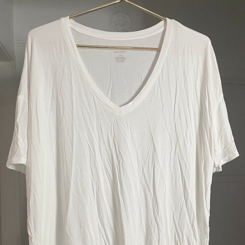 American Eagle AE Soft & Sexy White Oversized T-Shirt